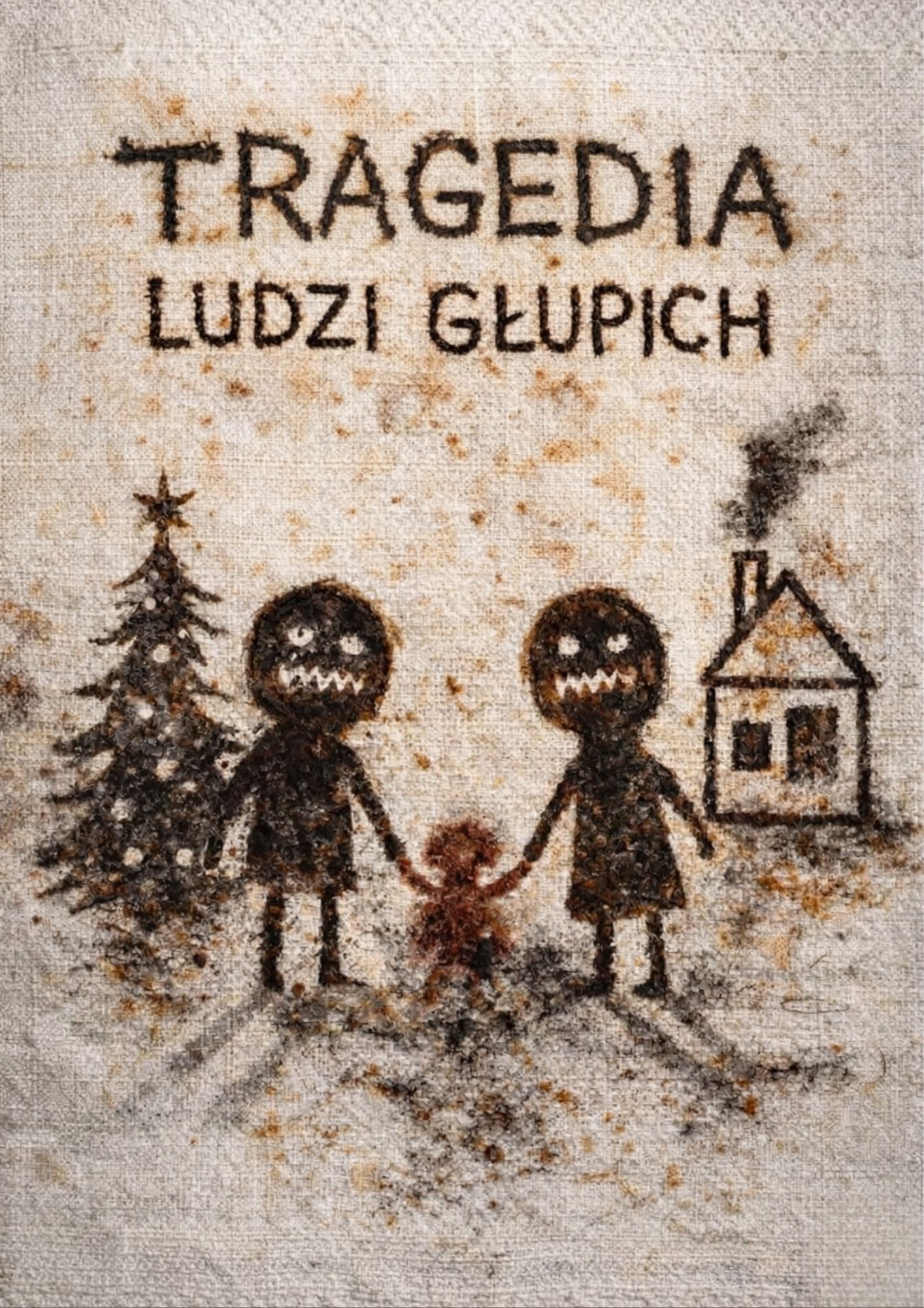 Plakat spektaklu Tragedia ludzi głupich